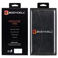 Bodycell Book Case Pu Leather iPhone 15 Pro Max Black