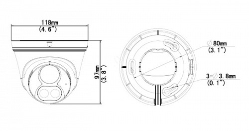 UNIARCH IP κάμερα IPC-T213-APF28W, 2.8mm 3MP, IP67, PoE, LED, SD, IR 30m IPC-T213-APF28W