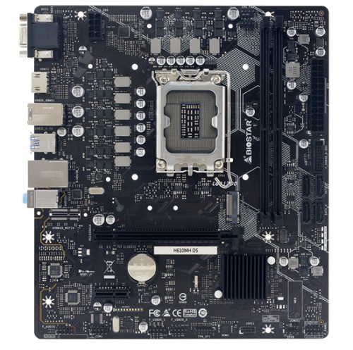BIOSTAR μητρική H610MH-D5, 2x DDR5, s1700, uATX, GbE LAN, 7CH, Ver. 6.3 H610MH-D5