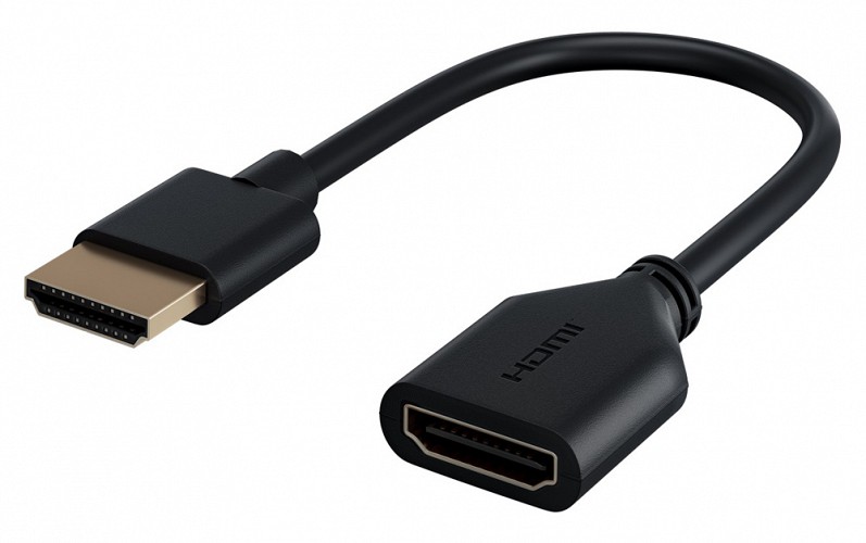 GOOBAY αντάπτορας HDMI 64824, εύκαμπτος, 4K/60Hz, 18Gbps, μαύρος 64824