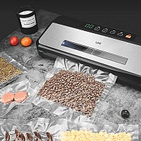 Σακουλοποιός τροφίμων με αναρρόφηση αέρα και θέση αποθήκευσης ρολού σακούλας, 110W LIFE AIRTIGHT