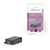 Αντάπτορας USB 3.2 Gen 1x1 Type C αρσ. - USB A θηλ. με υποστήριξη OTG NEDIS CCGB64915BK