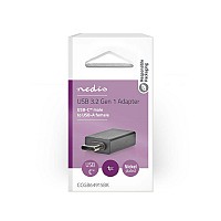 Αντάπτορας USB 3.2 Gen 1x1 Type C αρσ. - USB A θηλ. με υποστήριξη OTG NEDIS CCGB64915BK