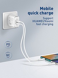 LDNIO καλώδιο USB-C σε USB-C LC611C, 65W PD, 1m, λευκό 6933138601099