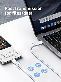 LDNIO καλώδιο USB-C σε USB-C LC611C, 65W PD, 1m, λευκό 6933138601099