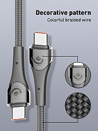 LDNIO καλώδιο USB-C σε USB-C LC861C, 65W PD, 1m, γκρι 6933138601310