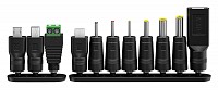 GOOBAY επιτοίχιος φορτιστής 64571, 3V-12V, 7.2W/0.6A, 12 tips 64571