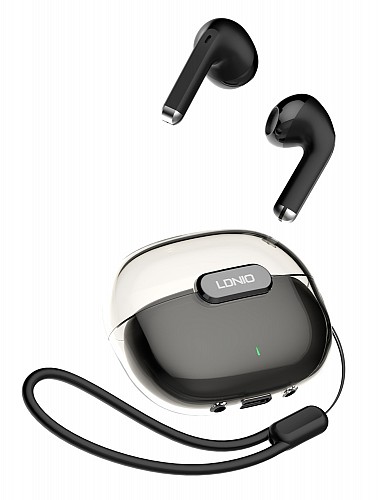 LDNIO earphones με θήκη φόρτισης T03, True Wireless, HiFi, Φ13mm, μαύρα 6933138601037