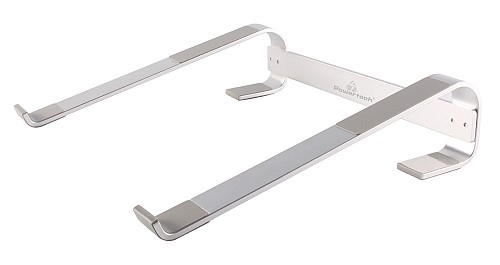POWERTECH μεταλλική βάση laptop PT-1161, έως 18, ασημί PT-1161