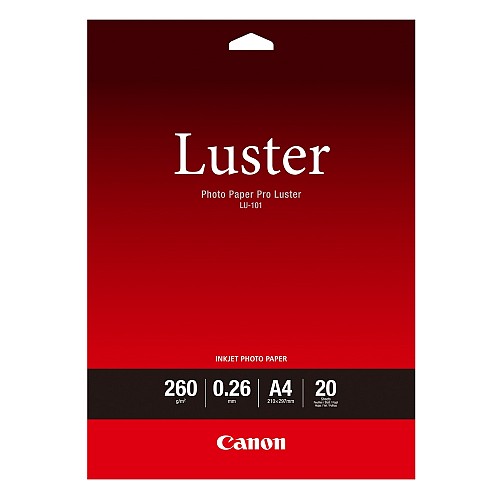 Canon   Pro Luster A4 Semi Glossy 260g/m 20  (6211B006) (CAN-LU101A4)
