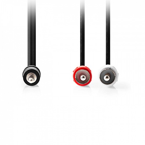 Καλώδιο ήχου 3,5mm stereo αρσ. - 2x RCA αρσ., 3.00m NEDIS CAGL22200BK30