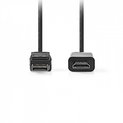 Καλώδιο εικόνας DisplayPort αρσ. - HDMI αρσ., 1.00m NEDIS CCGL37100BK10