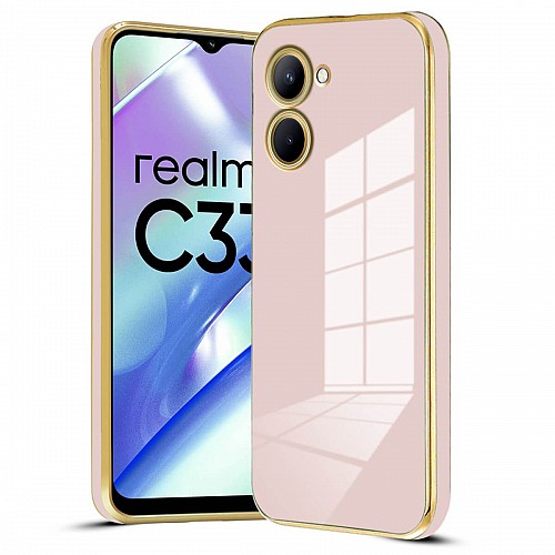 Bodycell Gold Plated Silicon Realme C33 Pink