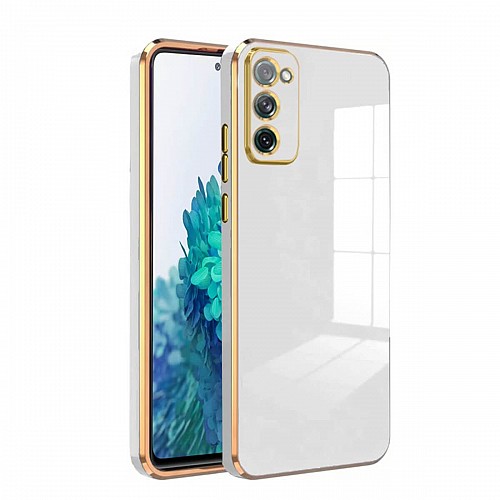 Bodycell Gold Plated Silicon Samsung S20 FE White