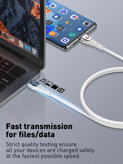 LDNIO καλώδιο USB-C σε USB-C LC861C, 65W PD, 1m, γκρι 6933138601310