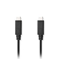 Καλώδιο USB 3.2 Gen 2x1 Type-C αρσ. - USB Type-C αρσ., 1.00m σε μαύρο χρώμα NEDIS CCGL64750BK10