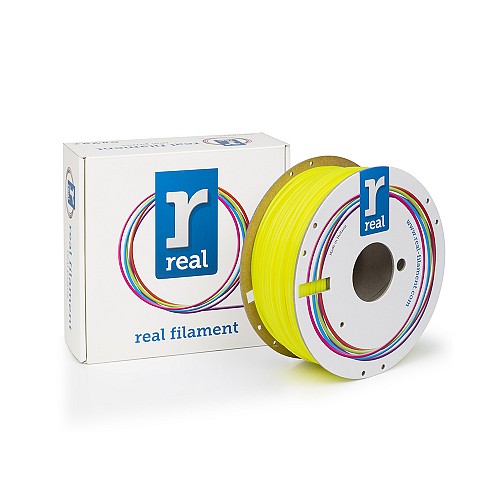 REAL PLA 3D Printer Filament - Fluorescent Yellow - spool of 1Kg - 2.85mm (REALPLAFYELLOW1000MM3)