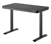 BRATECK ηλεκτρικό γραφείο S08-22DSWW με συρτάρι, 118x60x72~120cm, μαύρο S08-22DSWW-BK