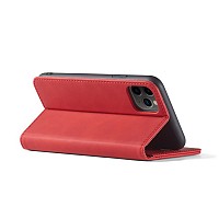 Bodycell Book Case Pu Leather iPhone 15 Plus Red