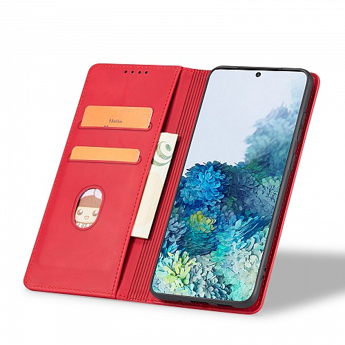 Bodycell Book Case Pu Leather iPhone 15 Plus Red