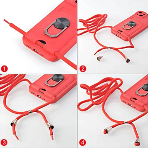 Bodycell Multifunction Case Με Κορδονι Xiaomi Note 12 4G Purple