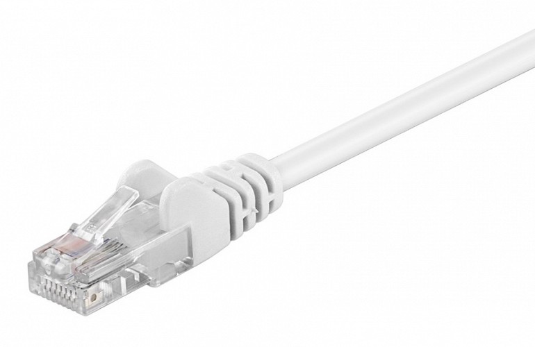 GOOBAY καλώδιο δικτύου 68501, CAT 5e U/UTP, CCA, 1m, λευκό 68501