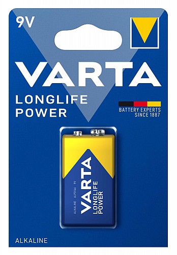 VARTA αλκαλική μπαταρία Longlife Power, 9V, 1τμχ 4008496559862