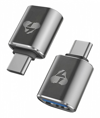 POWERTECH αντάπτορας USB-C σε USB 3.0 PTR-0148, 10 Gbps, 60W, γκρι PTR-0148