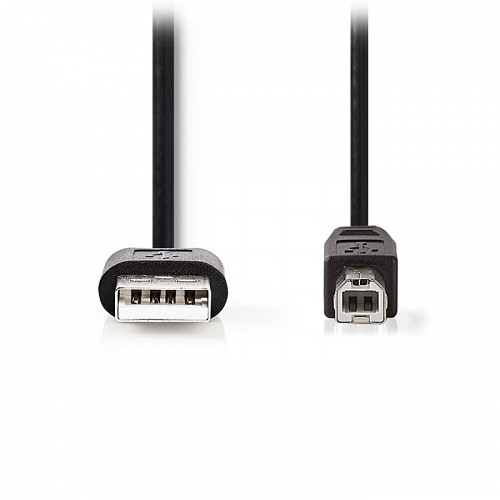 Καλώδιο USB High-Speed A αρσ. - USB B αρσ., 2.00m NEDIS CCGL60101BK20