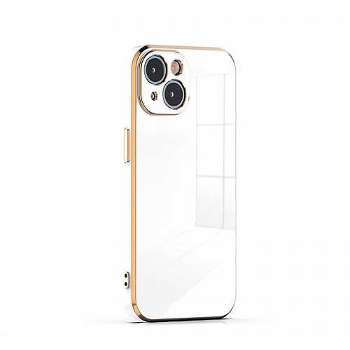 Bodycell Gold Plated Silicon iPhone 15  White