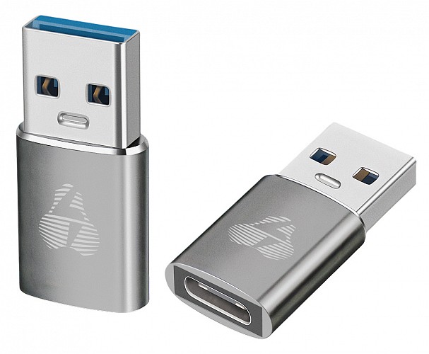 POWERTECH αντάπτορας USB 3.0 σε USB-C PTR-0147, 10 Gbps, 60W, γκρι PTR-0147