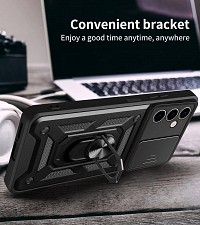 Bodycell Armor Slide Cover Case Samsung A35 Silver