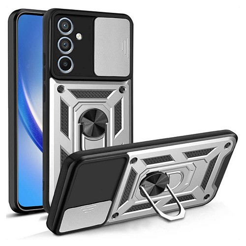 Bodycell Armor Slide Cover Case Samsung A35 Silver