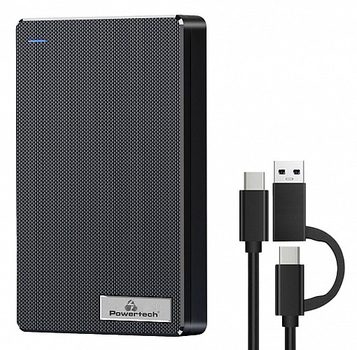 POWERTECH θήκη για 2.5 SATA HDD/SSD PT-1232, 5Gbps, μαύρη PT-1232