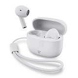 Bluetooth ακουστικά handsfree με θήκη ασύρματης φόρτισης, σε λευκό χρώμα NEDIS HPBT2400WT