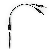 Στερεοφωνικό over-ear headset με καλώδιο 1.80m, σε μαύρο χρώμα NEDIS CHST210BK