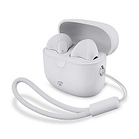 Bluetooth ακουστικά handsfree με θήκη ασύρματης φόρτισης, σε λευκό χρώμα NEDIS HPBT2400WT