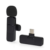 Ασύρματο μικρόφωνο πέτου με έξοδο USB Type-C, ιδανικό για χρήση σε notebook / smartphone / tablet NEDIS MICW110BK