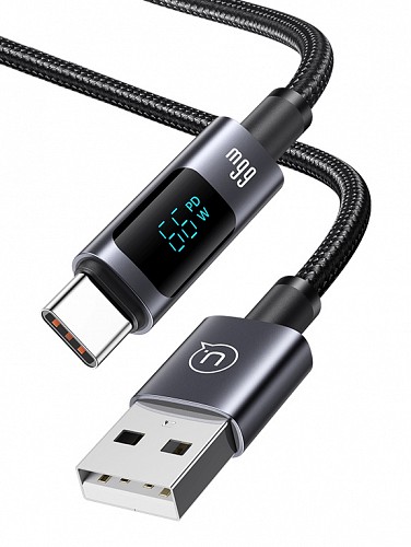 USAMS καλώδιο USB-C σε USB US-SJ673, 66W, 480Mbps, 1.2m, μαύρο SJ673USB01