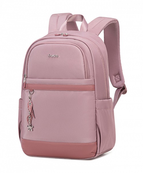 CHANTRIA γυναικεία τσάντα πλάτης CB00648 με θήκη laptop 14.3L, 14L, μωβ CB00648-PU