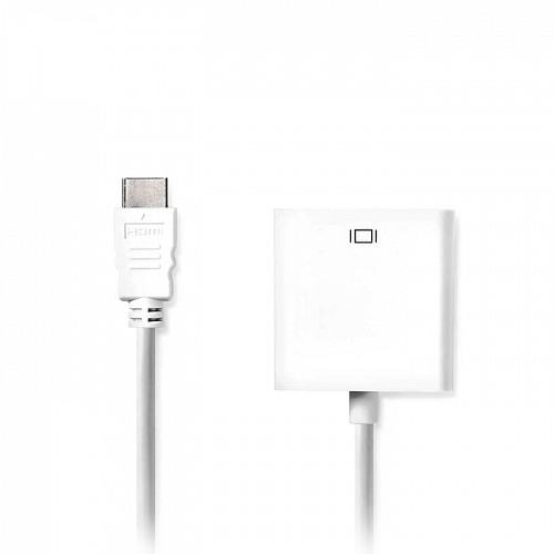 Μετατροπέας HDMI σε VGA και 3,5mm jack για ήχο, με καλώδιο 0.20m σε λευκό χρώμα NEDIS CCGB34900WT02