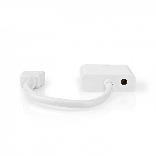 Μετατροπέας HDMI σε VGA και 3,5mm jack για ήχο, με καλώδιο 0.20m σε λευκό χρώμα NEDIS CCGB34900WT02