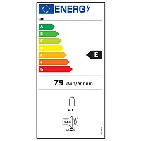 Ψυγείο Mini Bar 41L, ενεργειακής κλάσης E, σε μαύρο χρώμα LIFE JUNIOR SUITE Black