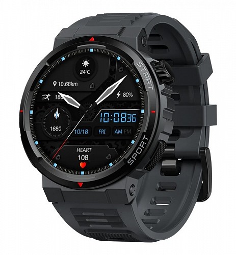 ZEBLAZE smartwatch Ares 3 Plus, heart rate, 1.43 AMOLED, IP68, μαύρο ARES3PLUS-BK