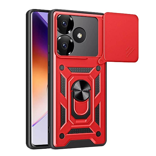 Bodycell Armor Slide Cover Case Xiaomi Poco F6 5G  Red