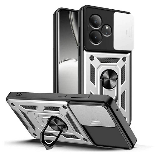 Bodycell Armor Slide Cover Case Realme GT 6 5G/GT 6T 5G Silver