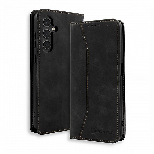 Bodycell Book Case Pu Leather Samsung S24 FE Black