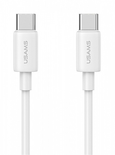 USAMS καλώδιο USB-C US-SJ711, 60W, 480Mbps, 1m, λευκό SJ711USB02