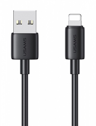 USAMS καλώδιο Lightning σε USB US-SJ709, 12W, 480Mbps, 1m, μαύρο SJ709USB01