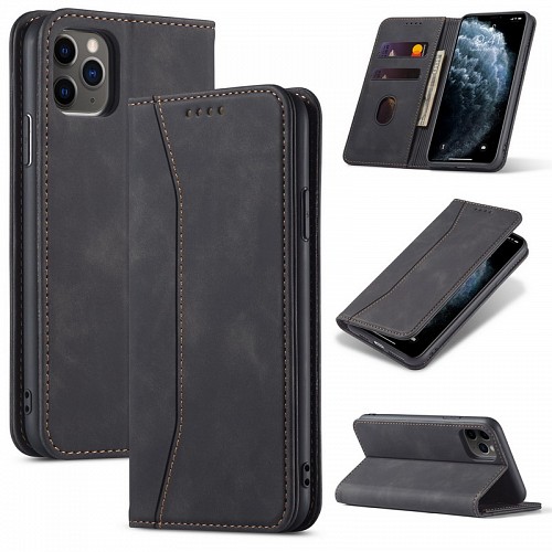 Bodycell Book Case Pu Leather iPhone 16 Plus Black